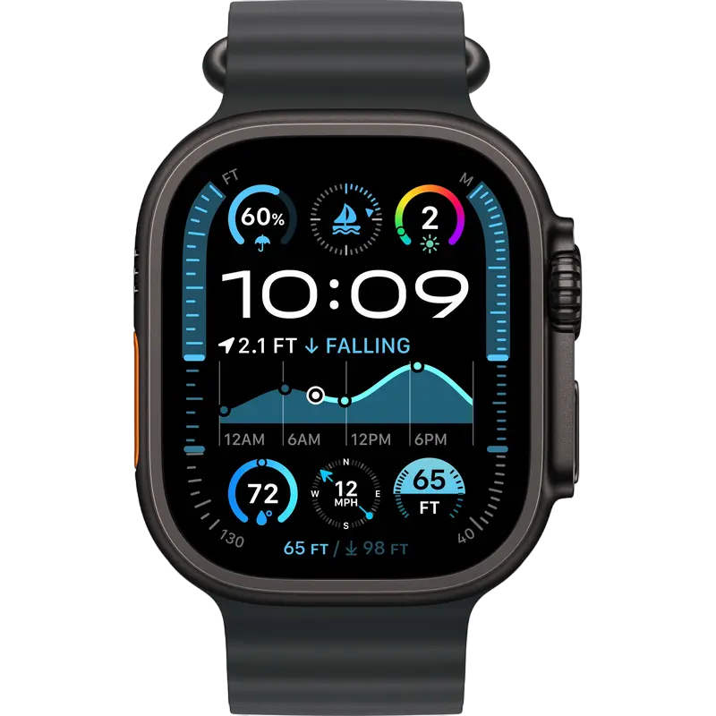 Ceasuri inteligente Apple Watch Ultra 2, 49mm, Ocean negru