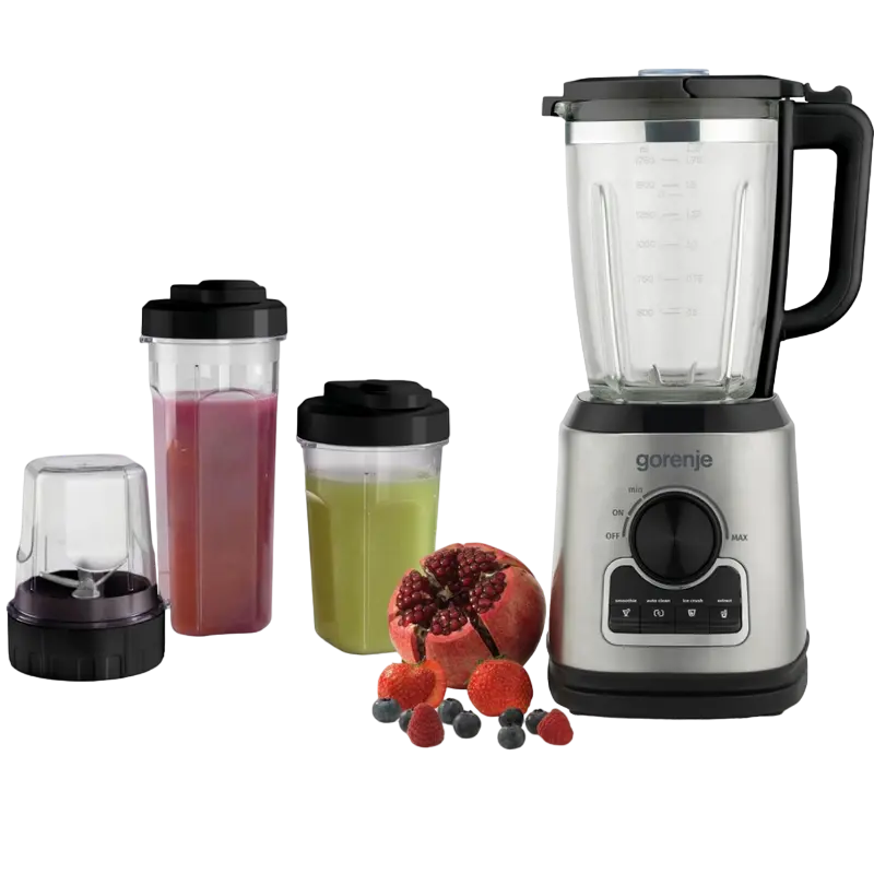 Blender staționar Gorenje B1400BE, Negru | Oțel inoxidabil