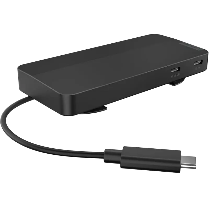 Stație Docking Lenovo USB-C Dual Display Travel Dock, Negru