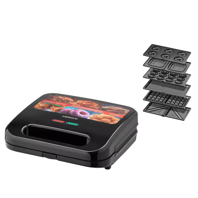 Aparat pentru sandwich multifunctional Ardesto SM-H600B, Negru