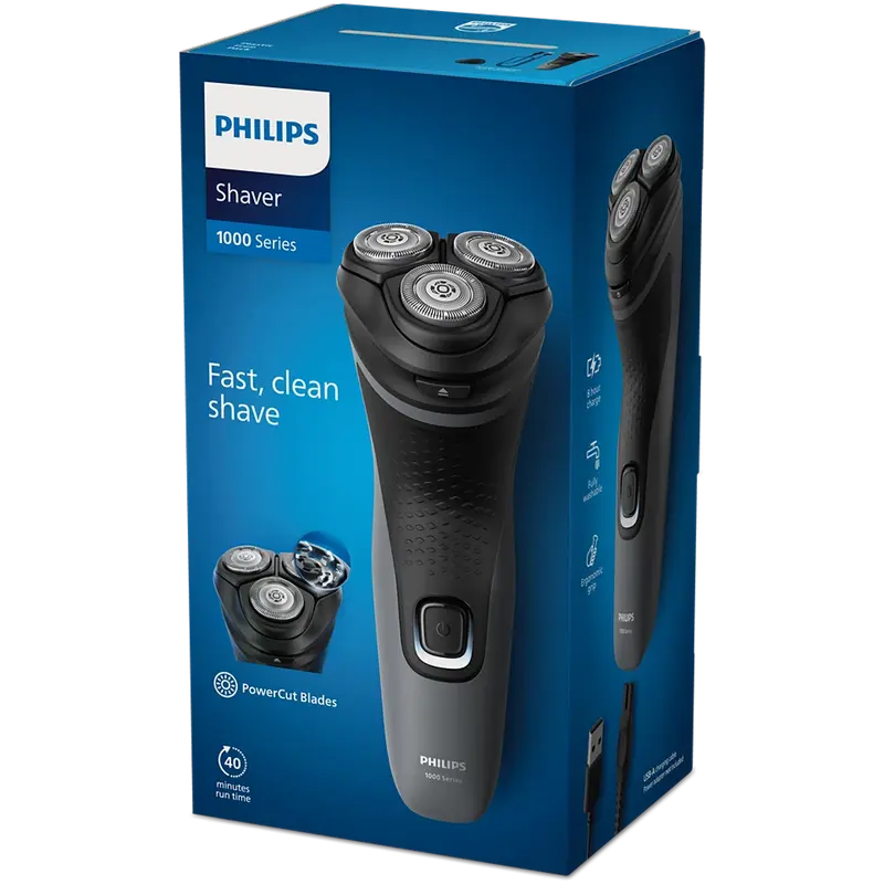 Aparat de ras electric Philips S1142/00, Negru | Gri