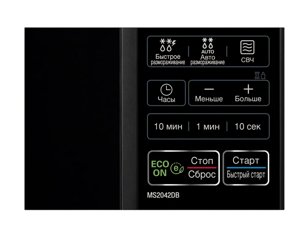 Cuptor cu microunde LG MS2042DB, Negru