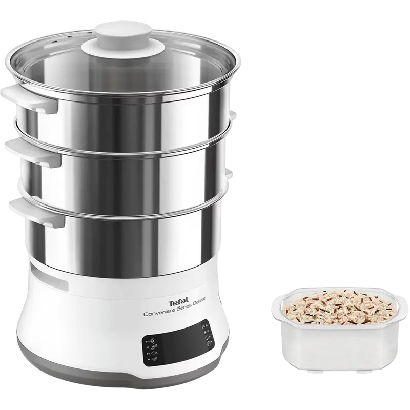 Aparat de gătit cu aburi Tefal VC502D10, Alb