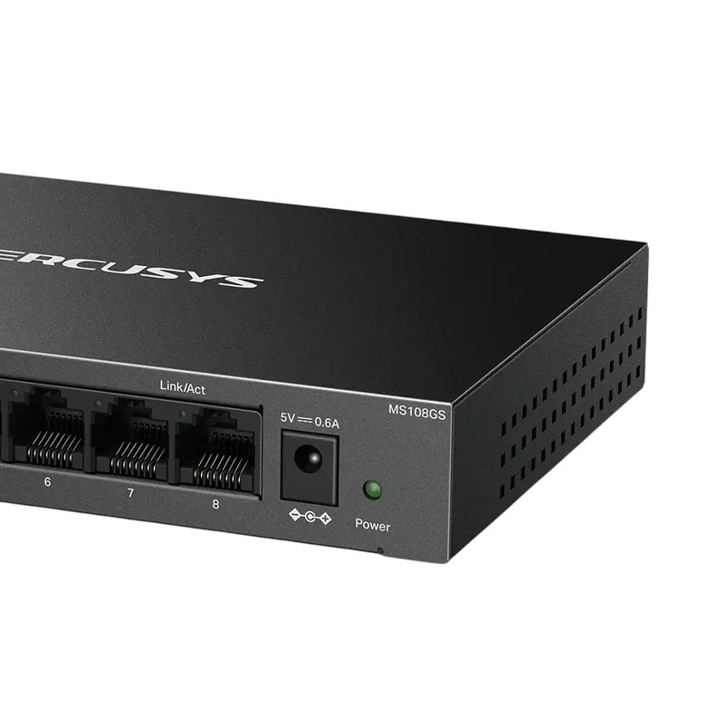 Сетевой коммутатор MERCUSYS MS108GS, 8x 10/100/1000 Мбит/с
