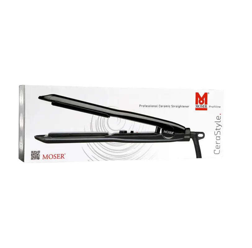 Placă de îndreptat părul Moser Cera Style 4417-0050, Negru