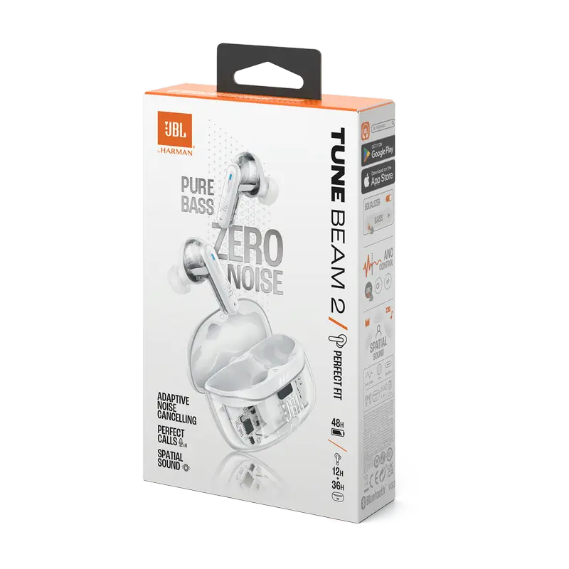 Наушники JBL Tune Beam 2 Ghost Edition, Белый