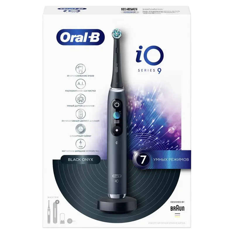 Periuță de dinți electrică Braun Oral-B iO 9, Black Onyx