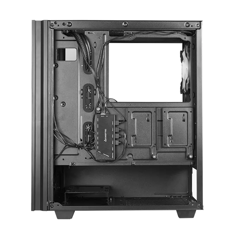 Carcasă PC Chieftec GS-02B-OP, Midi-Tower, Fără PSU, Negru