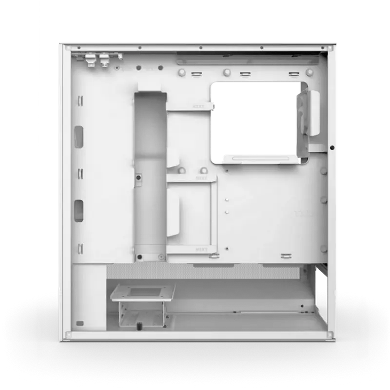 Carcasă PC NZXT H5 Flow, Midi-Tower, Fără PSU, Alb