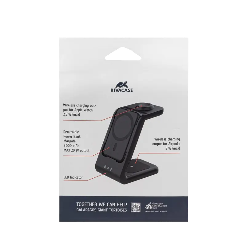 Încărcător portabil Rivacase VA4917, 500mAh, Negru