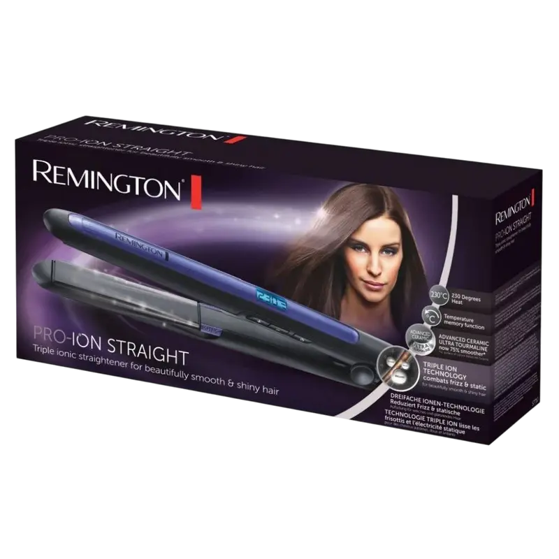Placă de îndreptat părul Remington S7710 Pro-Ion, Negru | Violet