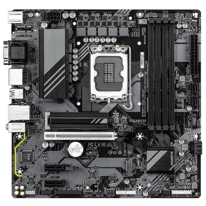 Материнская плата Gigabyte B760M DS3H GEN5, LGA1700, Intel B760, Micro-ATX