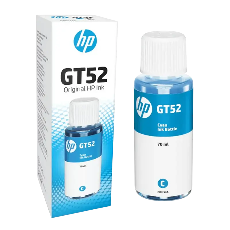 Recipient de cerneală HP GT52, 70ml, Cyan