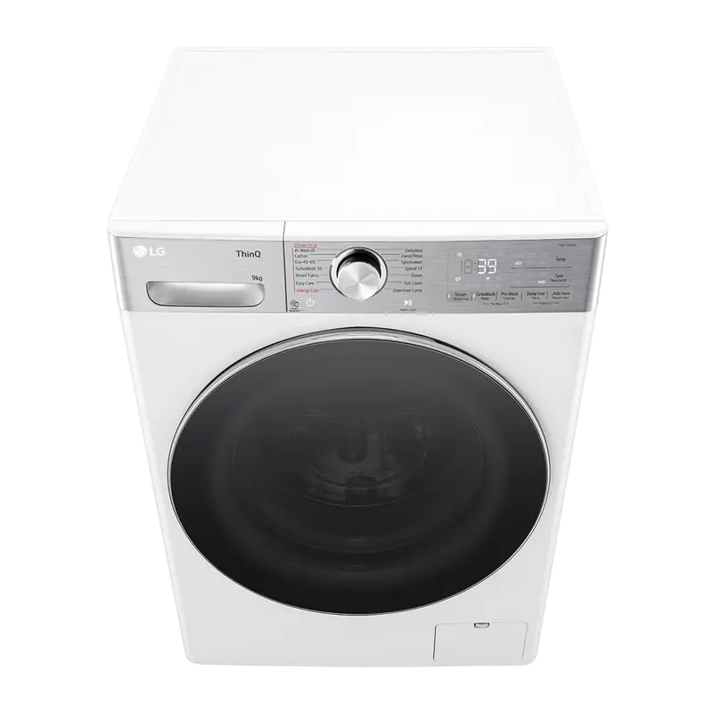 Mașină de spălat LG F4WR909P3W, 9kg, Alb