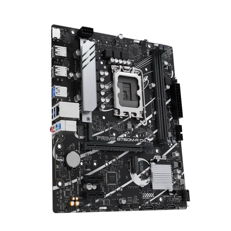 Placă de bază ASUS PRIME B760M-R D4, LGA1700, Intel B760, Micro-ATX