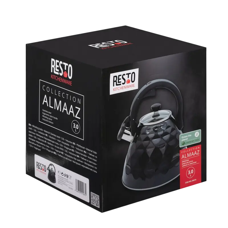 Чайник RESTO 90610, 3л, Чёрный