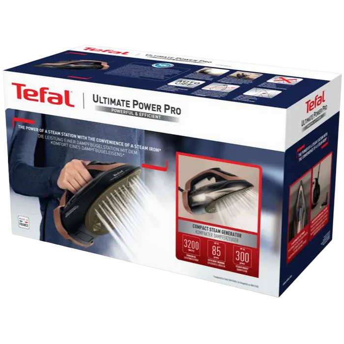Fier de călcat Tefal FV9E50E0, 3200W, Negru | Cupru