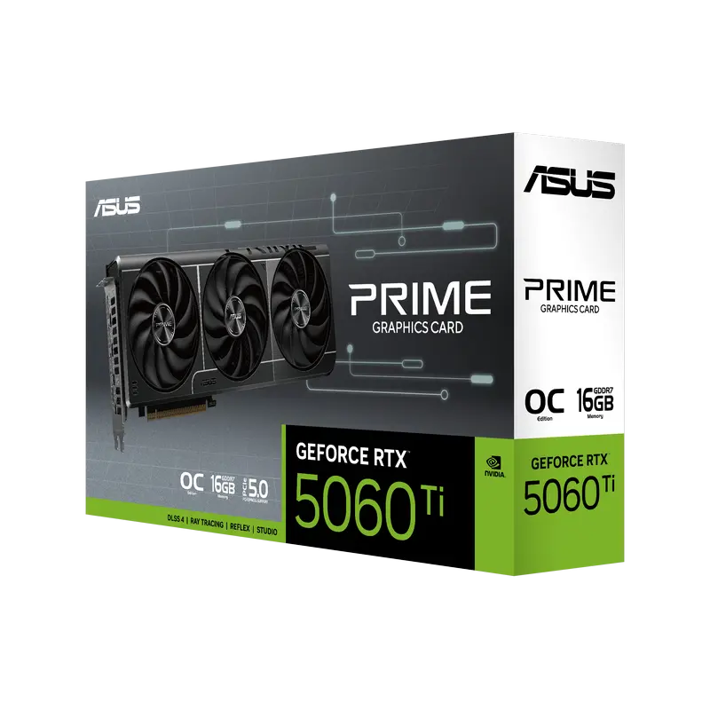 Placă Video ASUS PRIME-RTX5060TI-O16G, 16GB GDDR7 128bit