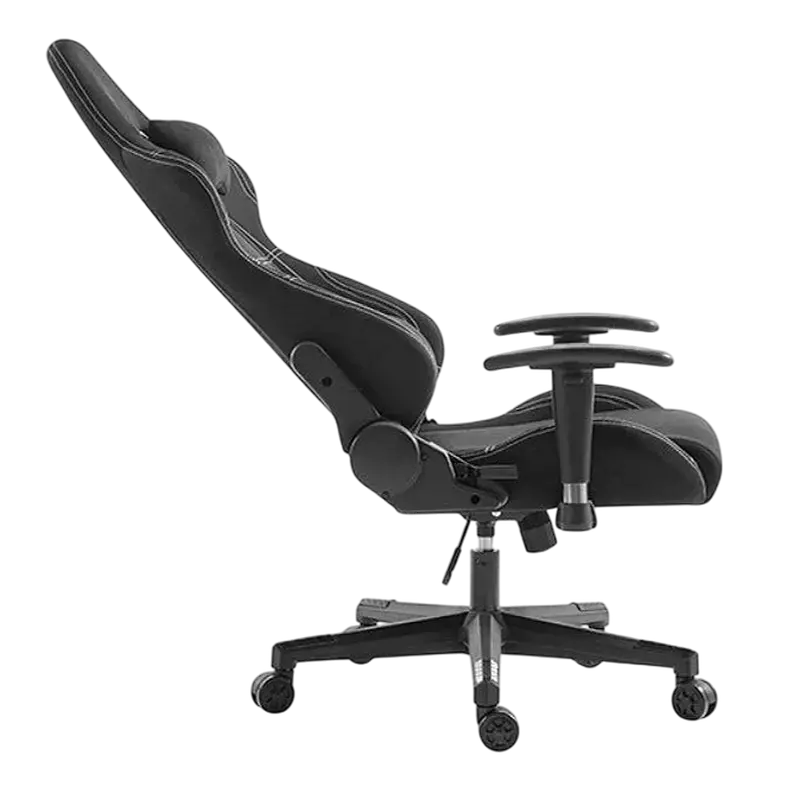 Scaun Gaming Lumi CH06-14, Textil, Negru