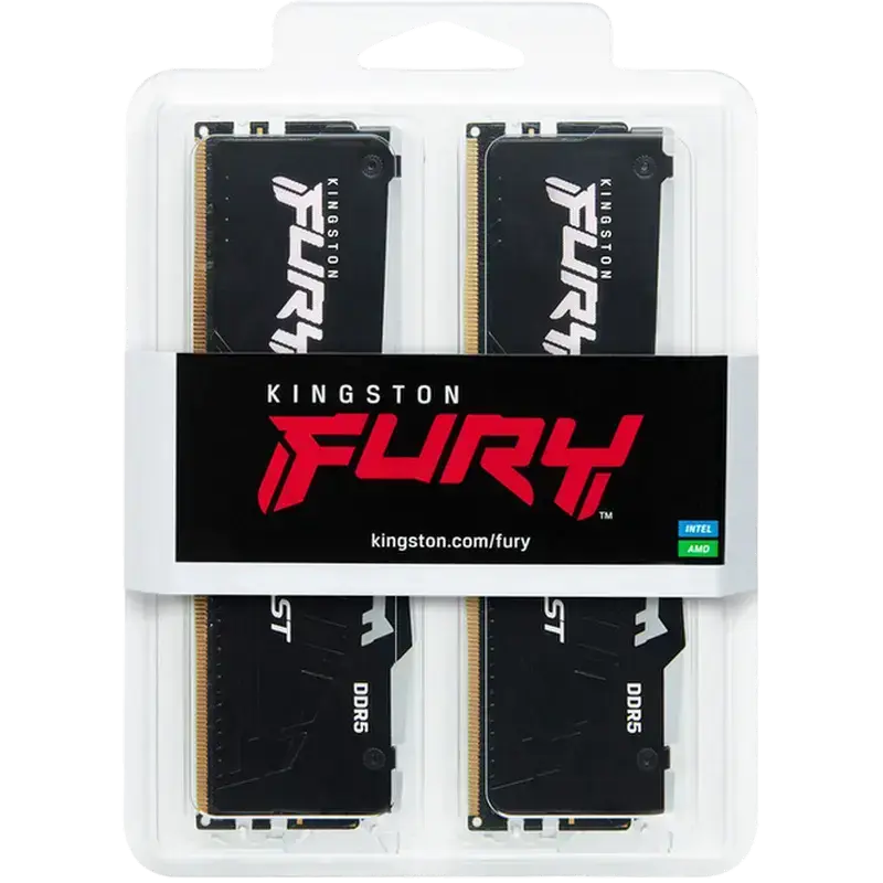 Memorie RAM Kingston FURY Beast RGB, DDR5 SDRAM, 5600 MHz, 128GB, KF556C36BBEAK2-128