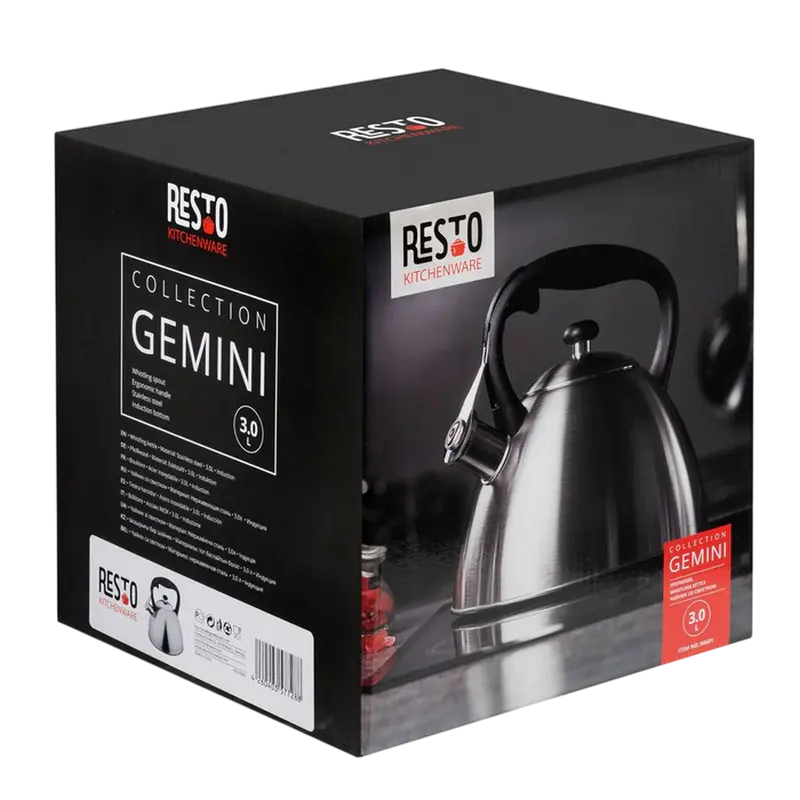 Ceainic RESTO 90601, 3L, Oțel inoxidabil