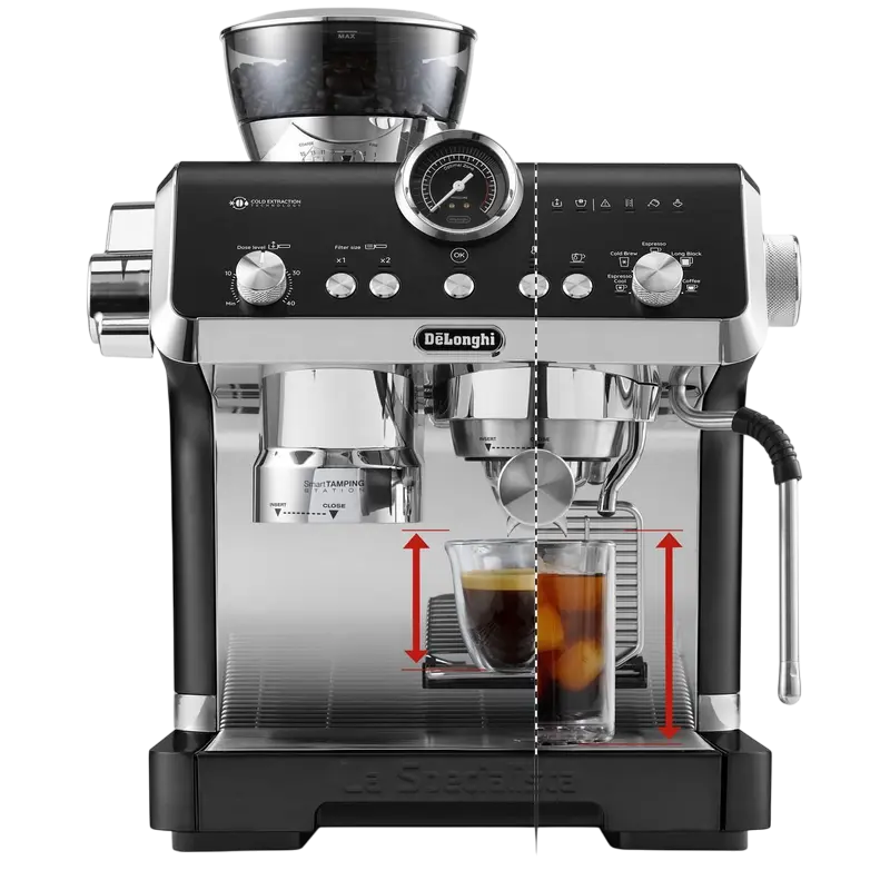 Cafetiera manuala DeLonghi EC 9555 BK, 1550W, Negru