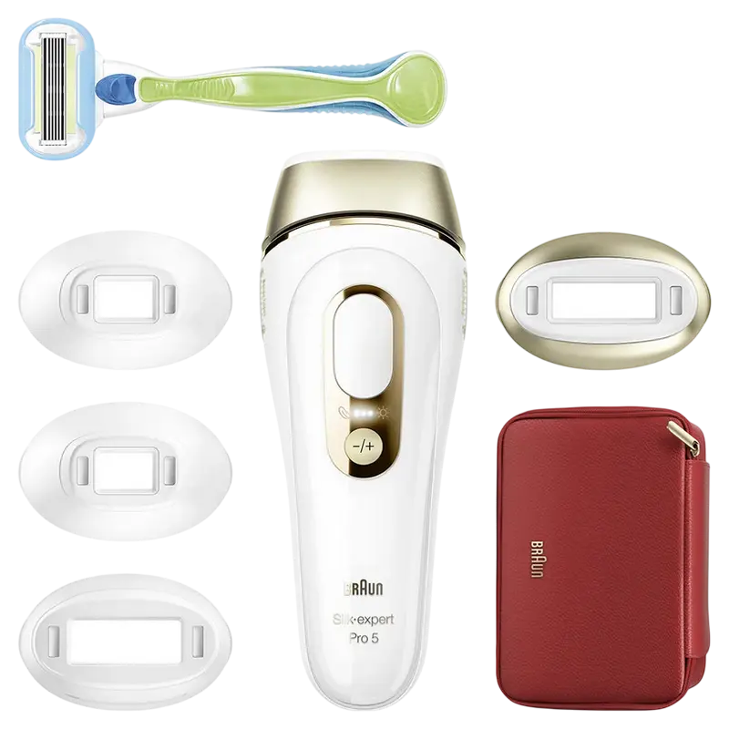 Fotoepilator Braun Silk-expert Pro 5 PL5382, Alb | Auriu