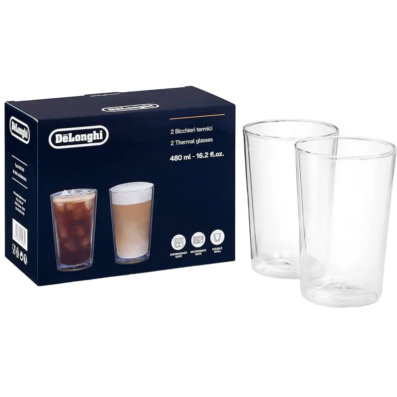 Set de pahare DLSC319, 490 ml, 2 buc, Transparent