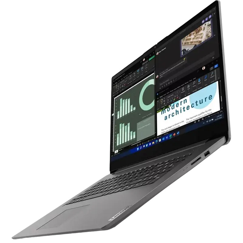 Laptop Business 17,3" Lenovo V17 G4 IRU, Iron Grey, Intel Core i7-1355U, 16GB/512GB, Fără SO