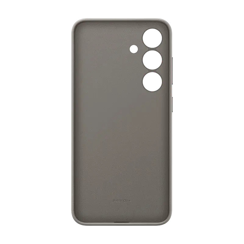 Husa Samsung Vegan Leather Case Galaxy S24, Gri-maro