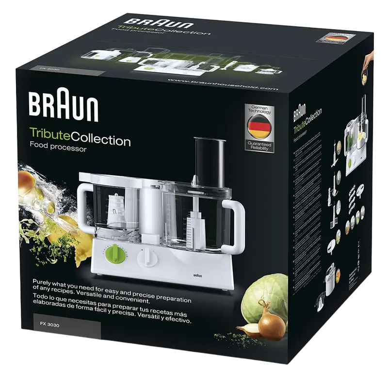 Robot de bucătărie Braun FX 3030, Alb