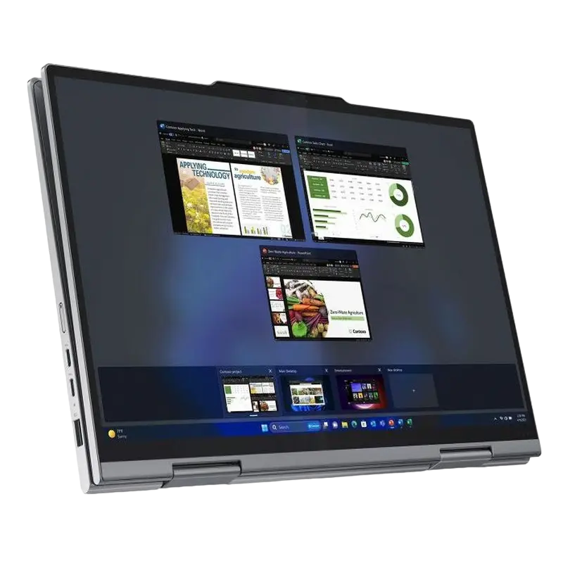 Laptop Business 14" Lenovo ThinkPad X1 2-in-1 Gen 9, Grey, Intel Core Ultra 7 155U, 32GB/1024GB, Windows 11 Pro
