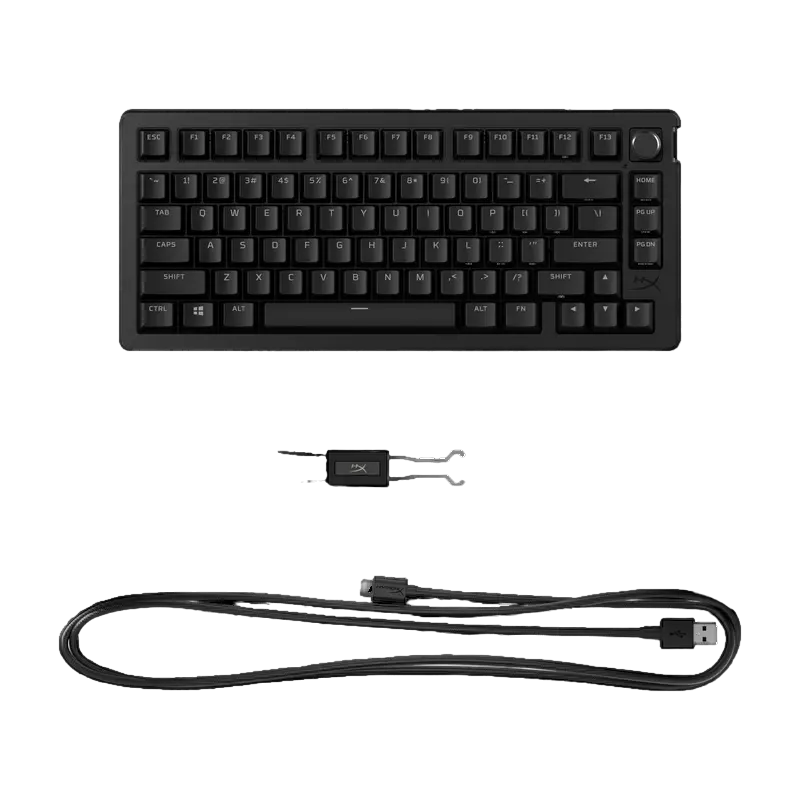 Клавиатура HyperX Alloy Rise 75, Проводное, Чёрный
