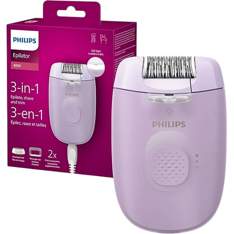Epilator Philips BRE237/00, Violet