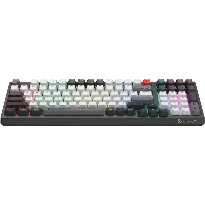 Tastatură Bloody WS98, Cu fir / Fără fir, Gri