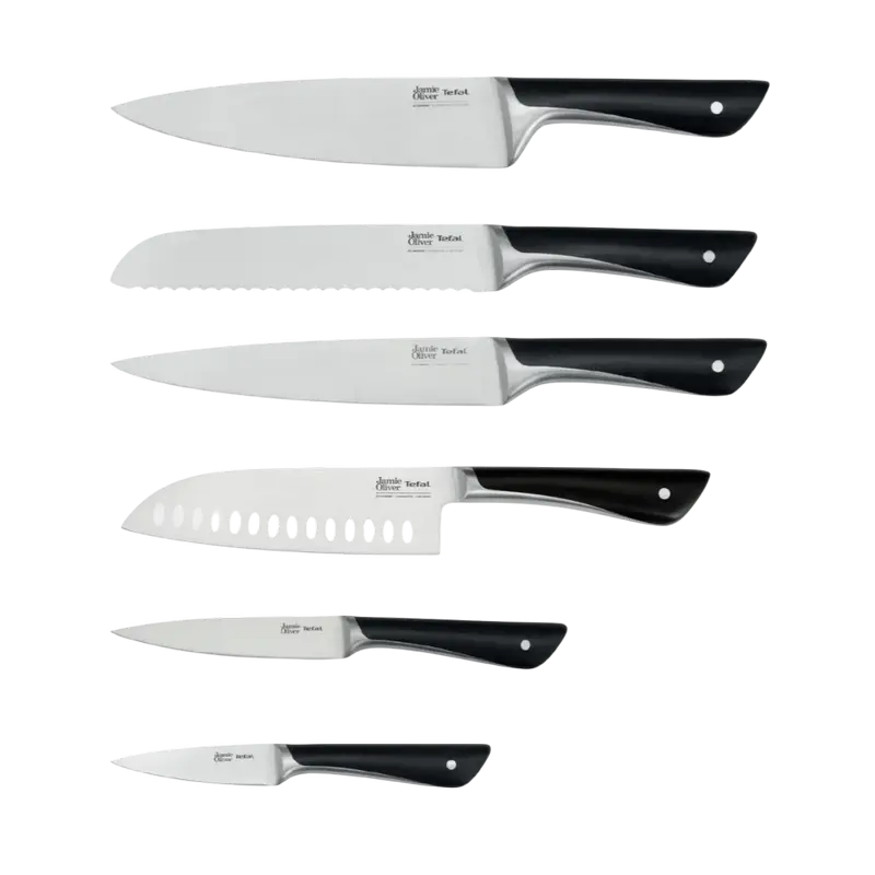 Set de Cuțite Tefal K267S656, Negru / Inox