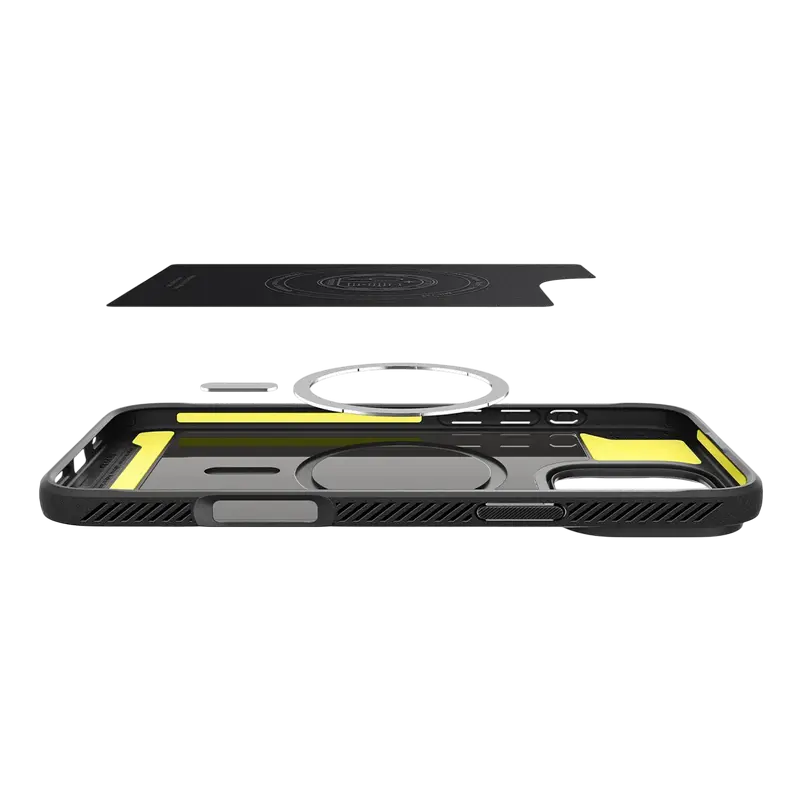 Husă Spigen Rugged Armor Mag pentru Apple iPhone 16 Pro, Negru Mat