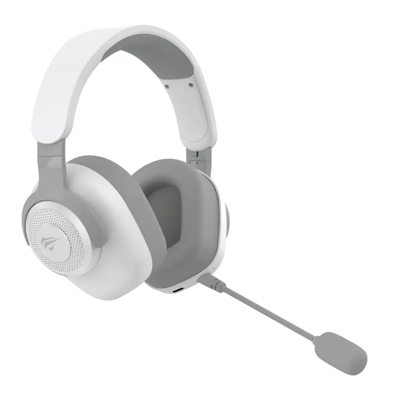 Căști gaming Havit H2230, Fără fir, Alb | Gri