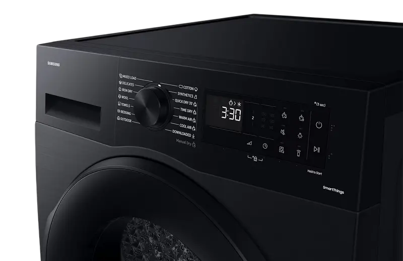 Încălzitor de rufe Samsung DV90CGC0A0ABLE, 9 kg, Negru