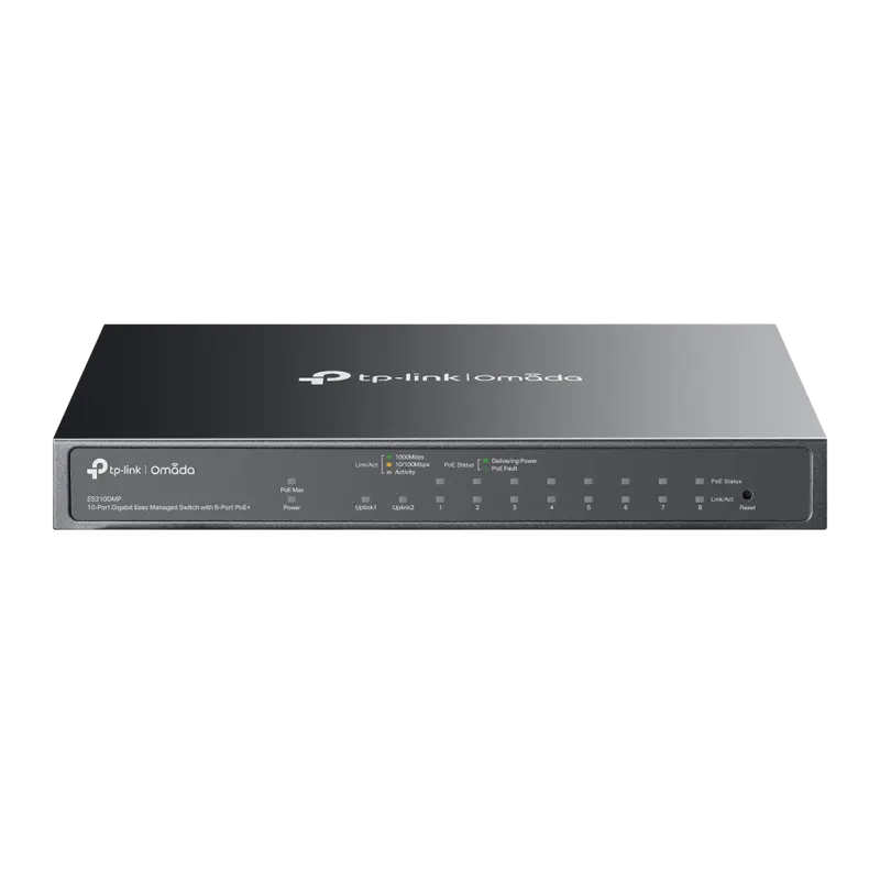 Comutator PoE TP-LINK ES210GMP, 8x IEEE 802.3af/at PoE+ Ports