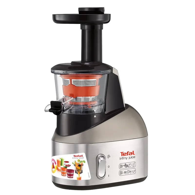 Storcător de fructe și legume Tefal ZC255B38, Argintiu | Negru