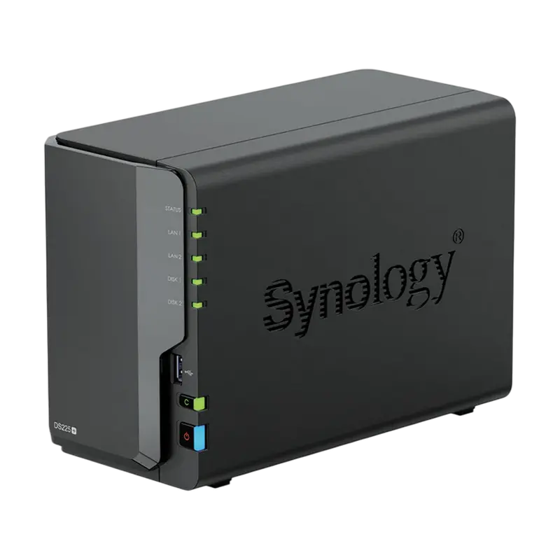 Stocare atașată la rețea SYNOLOGY DS225+, Negru