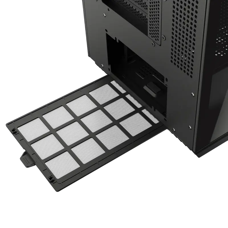 Carcasă PC Cougar FV 270 RGB, Midi-Tower, Fără PSU, Negru