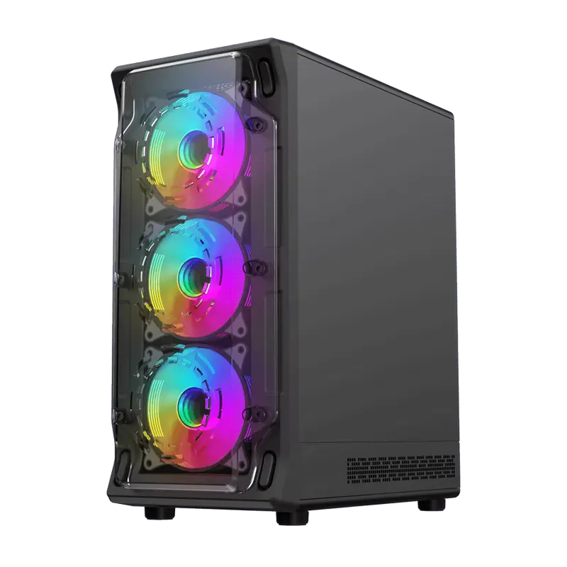 Carcasă PC Gamemax Starlight 2 AB, Midi-Tower, Fără PSU, Negru