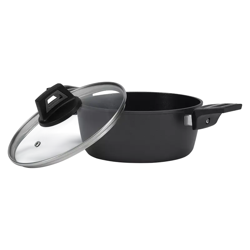 Кастрюля Polaris Graphit-20C, 2,2л, 20см, Чёрный