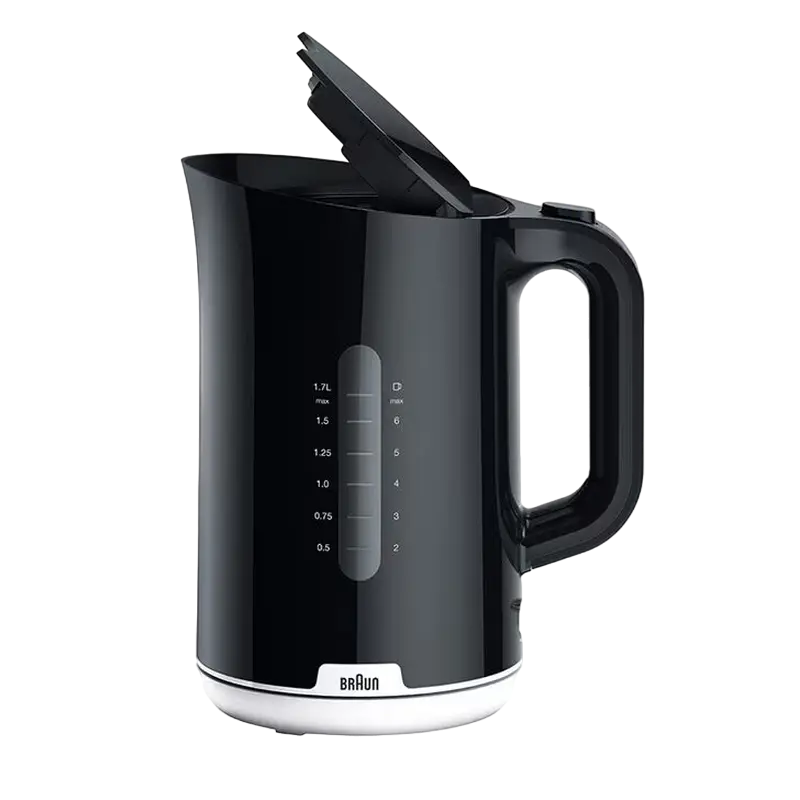 Fierbător electric Braun WK 1100 BK, Negru | Alb