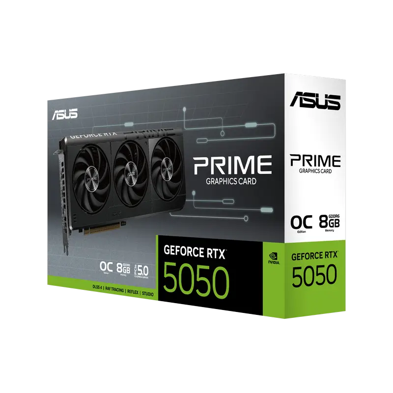 Видеокарта ASUS PRIME-RTX5050-O8G, 8GB GDDR6 128бит