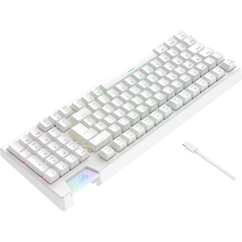 Tastatură Havit KB885L, Cu fir, Alb