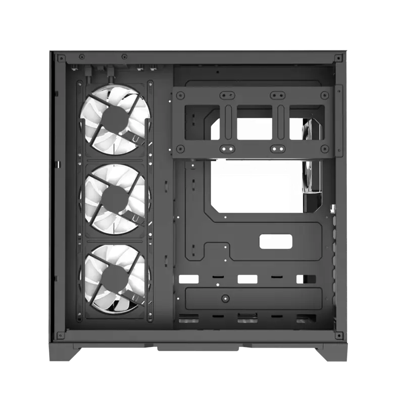 Carcasă PC Gamemax HYPE-A, Midi-Tower, Fără PSU, Negru