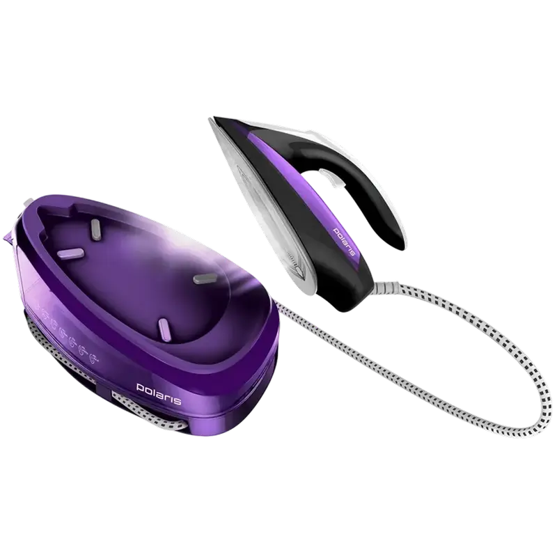 Fier de călcat cu generator de abur Polaris PSS7510K, 3000W, Violet | Negru